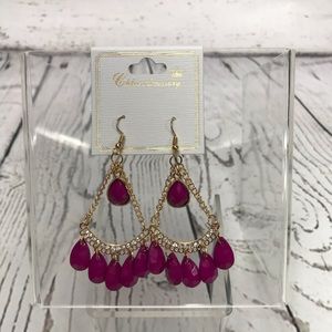 Pink Chandelier Earrings